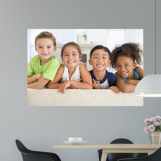 Group Young Friends Together Wall Decal