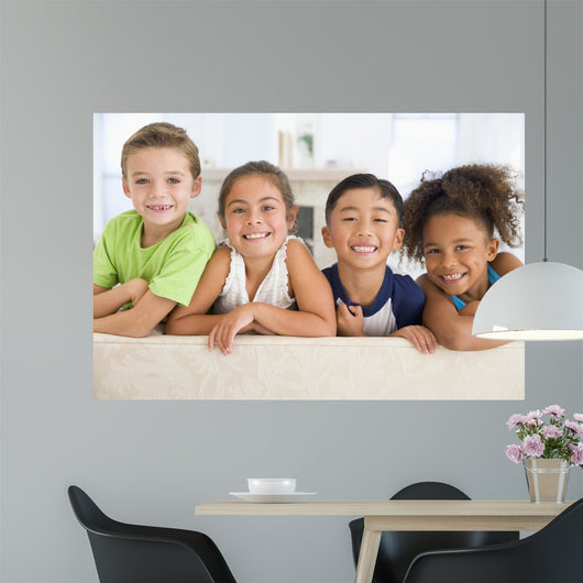 Group Young Friends Together Wall Decal