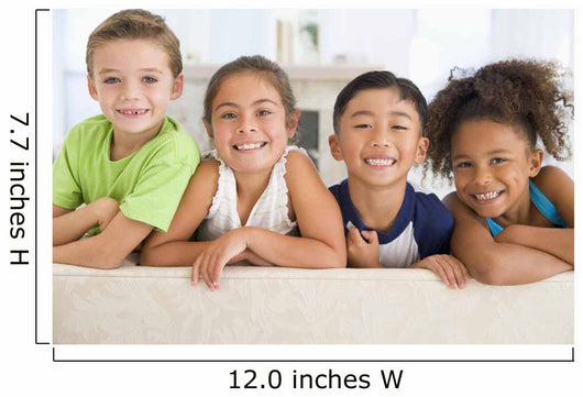 Group Young Friends Together Wall Decal
