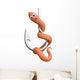 Scared Worm Hook Wall Decal