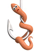 Scared Worm Hook Wall Decal