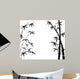 Silhouette Branches Bamboo White Wall Decal