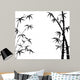 Silhouette Branches Bamboo White Wall Decal