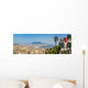 City Naples with Mt Vesuvius Wall Decal