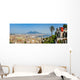 City Naples with Mt Vesuvius Wall Decal