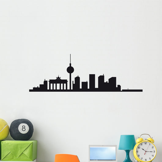 Berlin Skyline Wall Decal Panoramic
