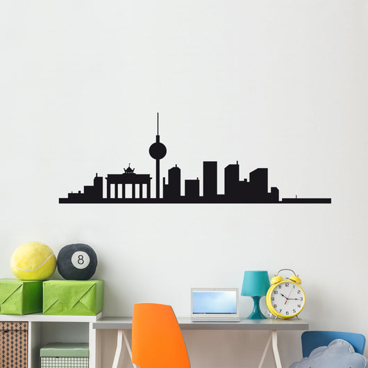 Berlin Skyline Wall Decal Panoramic