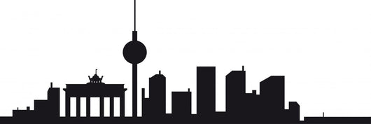 Berlin Skyline Wall Decal Panoramic