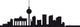Berlin Skyline Wall Decal Panoramic