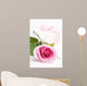 Macro Shot Beautiful Pink Rose Wall Decal