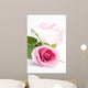 Macro Shot Beautiful Pink Rose Wall Decal