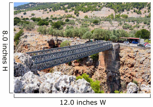Iron Bridge over Aradena Wall Decal