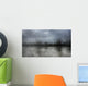 Heavy Rain over River Wall Decal