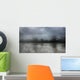 Heavy Rain over River Wall Decal