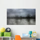 Heavy Rain over River Wall Decal