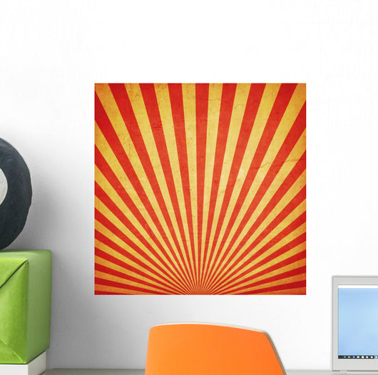 Sunburst Retro and Duplicate Wall Decal