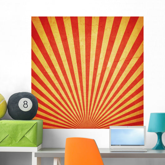 Sunburst Retro and Duplicate Wall Decal