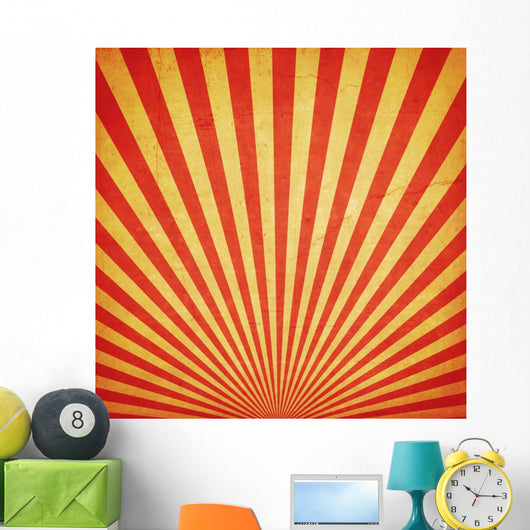 Sunburst Retro and Duplicate Wall Decal