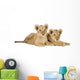 Two Lion Cubs Wall Decal
