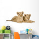 Two Lion Cubs Wall Decal