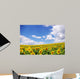 Sunflower Field over Blue Wall Decal