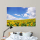 Sunflower Field over Blue Wall Decal