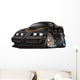American Black Muscle Car Wall Decal