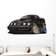 American Black Muscle Car Wall Decal
