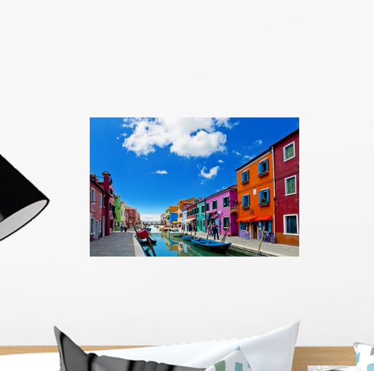 Venice Landmark Burano Island Wall Decal