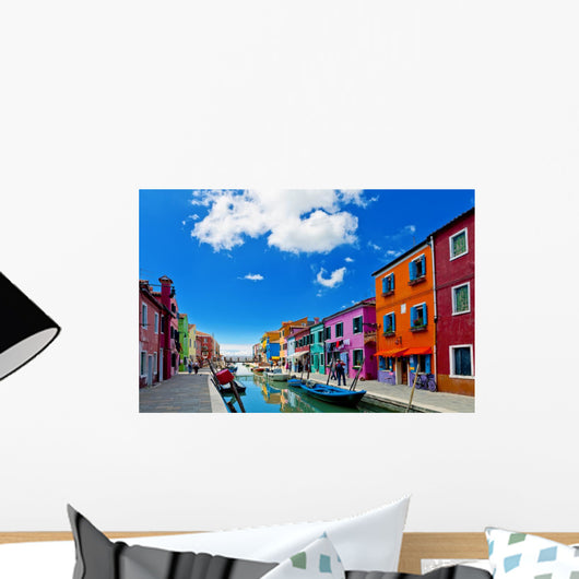 Venice Landmark Burano Island Wall Decal