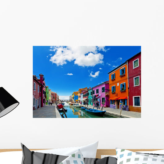Venice Landmark Burano Island Wall Decal