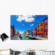 Venice Landmark Burano Island Wall Decal