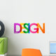 Design Overlapping Vector Letters Wall Decal