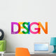 Design Overlapping Vector Letters Wall Decal