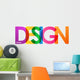 Design Overlapping Vector Letters Wall Decal