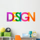 Design Overlapping Vector Letters Wall Decal