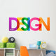 Design Overlapping Vector Letters Wall Decal
