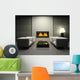 Modern Interior with Fireplace Wall Decal