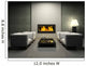 Modern Interior with Fireplace Wall Decal