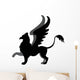 Heraldic Silhouette Hippogriff Griffon Wall Decal