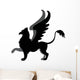 Heraldic Silhouette Hippogriff Griffon Wall Decal