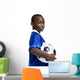 Young Preteen with Soccer Ball Wall Decal