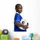Young Preteen with Soccer Ball Wall Decal