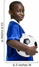 Young Preteen with Soccer Ball Wall Decal