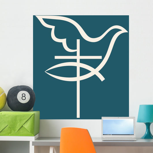 Church Logo Cross Jesus Wall Decal