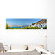 Greece Rhodes Picturesque Sea Wall Decal Panoramic