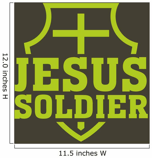 Jesus Soldier Wall Decal