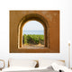 Arched Vineyard Window Wall Decal