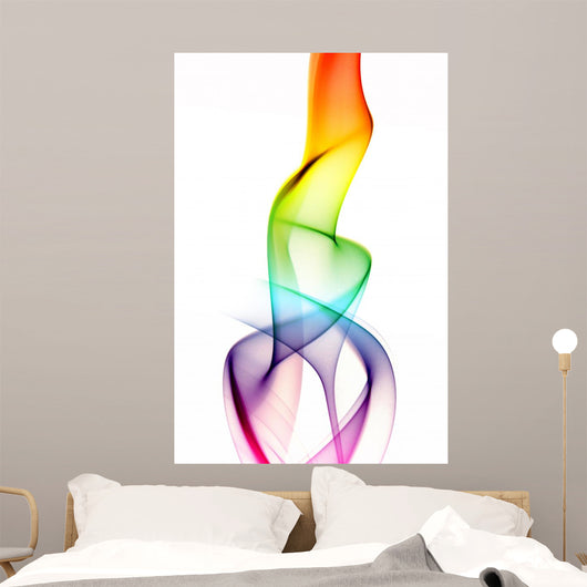 Colored Smoke Series Shot Vertical Wall Decal