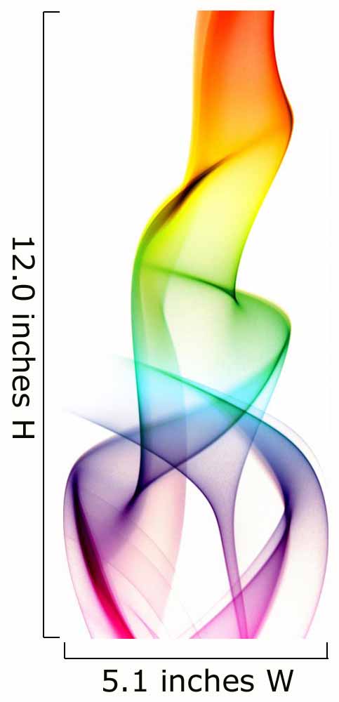 Colored Smoke Series Shot Vertical Wall Decal